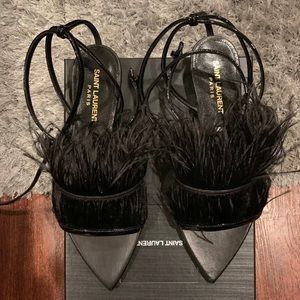 Saint Laurent Feather Sandals